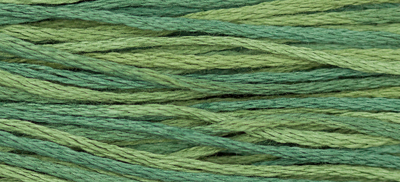 Blue Spruce #1276 by Weeks Dye Works- 5 yds Hand-Dyed, 6 Strand 100% Cotton Cross Stitch Embroidery Floss