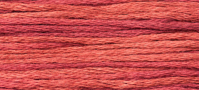 Lancaster Red #1333 by Weeks Dye Works- 5 yds Hand-Dyed, 6 Strand 100% Cotton Cross Stitch Embroidery Floss