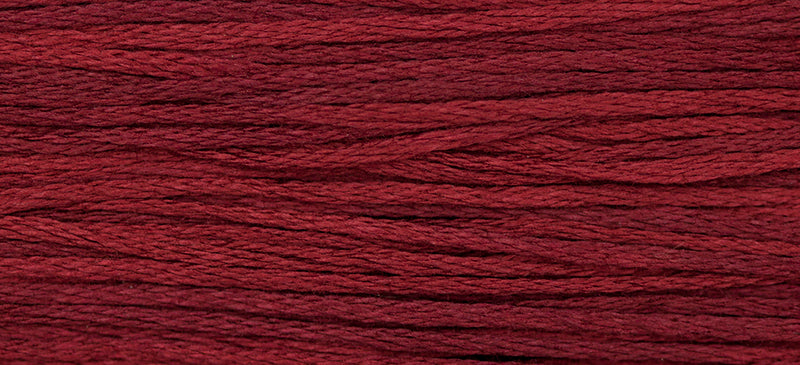 Merlot #1334 by Weeks Dye Works- 5 yds Hand-Dyed, 6 Strand 100% Cotton Cross Stitch Embroidery Floss