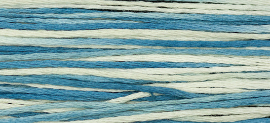 On Sale (slightly damaged): Santorini #2106 by Weeks Dye Works- 5 yds Hand-Dyed, 6 Strand 100% Cotton Cross Stitch Embroidery Floss