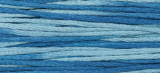 Union Blue #2113 by Weeks Dye Works- 5 yds Hand-Dyed, 6 Strand 100% Cotton Cross Stitch Embroidery Floss