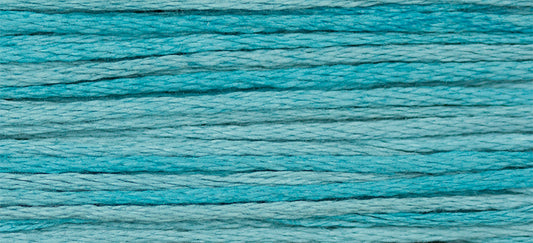 Blue Topaz #2118 by Weeks Dye Works- 5 yds Hand-Dyed, 6 Strand 100% Cotton Cross Stitch Embroidery Floss