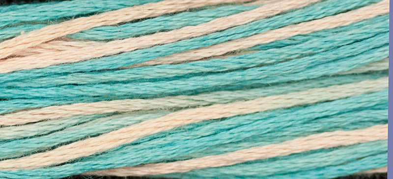 Bermuda #2121 by Weeks Dye Works- 5 yds Hand-Dyed, 6 Strand 100% Cotton Cross Stitch Embroidery Floss
