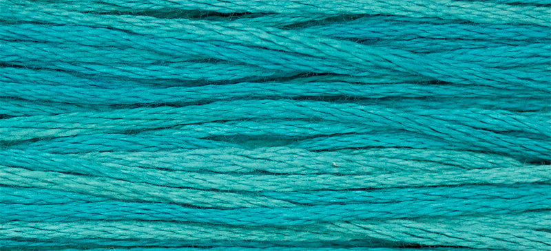 Turquoise #2135 by Weeks Dye Works- 5 yds Hand-Dyed, 6 Strand 100% Cotton Cross Stitch Embroidery Floss