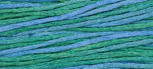 Peacock #2149 by Weeks Dye Works- 5 yds Hand-Dyed, 6 Strand 100% Cotton Cross Stitch Embroidery Floss