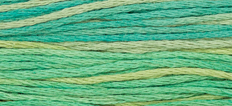 Gulf #2151 by Weeks Dye Works- 5 yds Hand-Dyed, 6 Strand 100% Cotton Cross Stitch Embroidery Floss