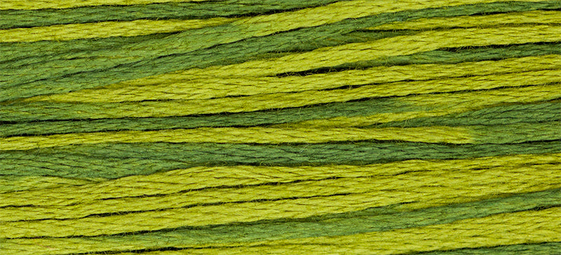 Moss #2201 by Weeks Dye Works- 5 yds Hand-Dyed, 6 Strand 100% Cotton Cross Stitch Embroidery Floss