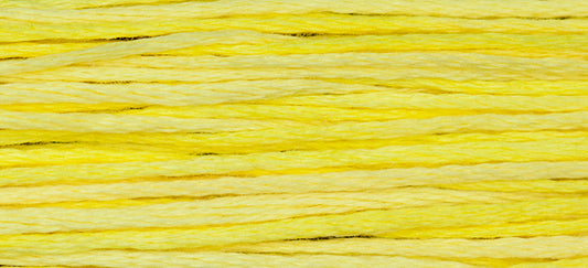 Lemon Chiffon #2217 by Weeks Dye Works- 5 yds Hand-Dyed, 6 Strand 100% Cotton Cross Stitch Embroidery Floss