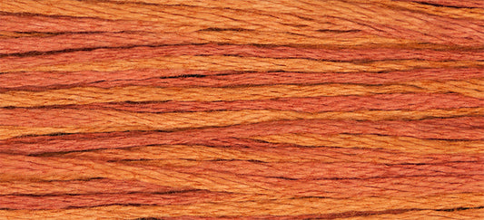 Terra Cotta #2239 by Weeks Dye Works- 5 yds Hand-Dyed, 6 Strand 100% Cotton Cross Stitch Embroidery Floss