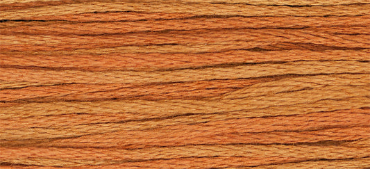 Cognac #2242 by Weeks Dye Works- 5 yds Hand-Dyed, 6 Strand 100% Cotton Cross Stitch Embroidery Floss