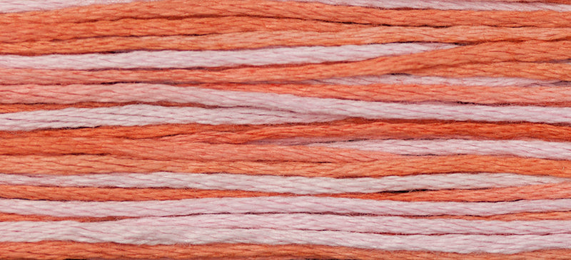 Flamingo #2247 by Weeks Dye Works- 5 yds Hand-Dyed, 6 Strand 100% Cotton Cross Stitch Embroidery Floss