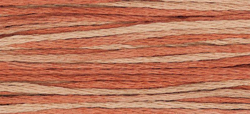 Cinnabar #2254 by Weeks Dye Works- 5 yds Hand-Dyed, 6 Strand 100% Cotton Cross Stitch Embroidery Floss