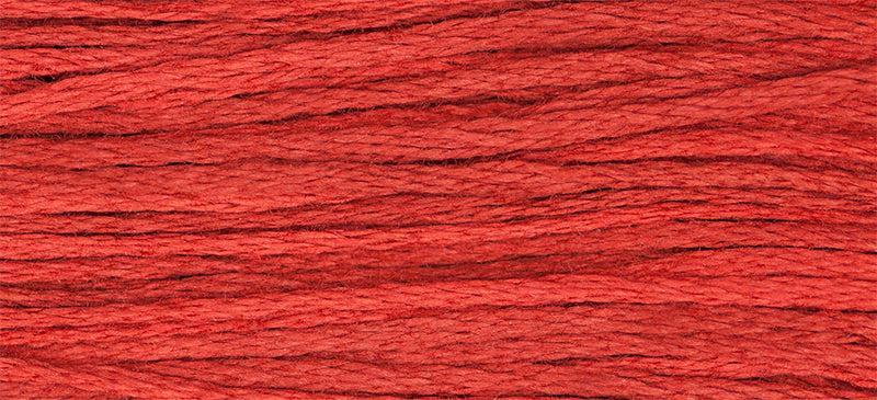 Cayenne #2259 by Weeks Dye Works- 5 yds Hand-Dyed, 6 Strand 100% Cotton Cross Stitch Embroidery Floss