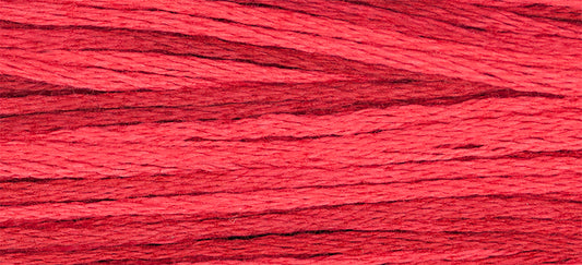 Turkish Red #2266 by Weeks Dye Works- 5 yds Hand-Dyed, 6 Strand 100% Cotton Cross Stitch Embroidery Floss