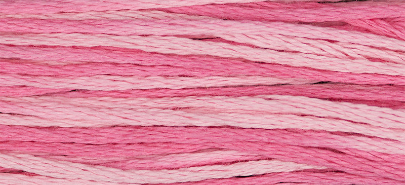 Emma's Pink #2280 by Weeks Dye Works- 5 yds Hand-Dyed, 6 Strand 100% Cotton Cross Stitch Embroidery Floss