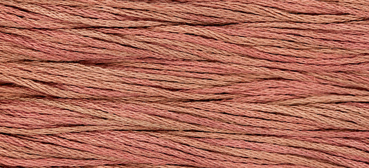 Pink Sand #2285 by Weeks Dye Works- 5 yds Hand-Dyed, 6 Strand 100% Cotton Cross Stitch Embroidery Floss