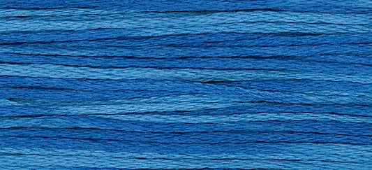 Blue Bonnet #2339 by Weeks Dye Works- 5 yds Hand-Dyed, 6 Strand 100% Cotton Cross Stitch Embroidery Floss