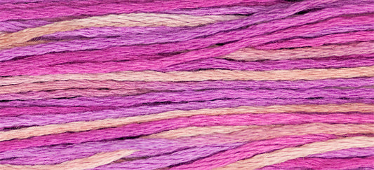 Azaleas #4145 by Weeks Dye Works- 5 yds Hand-Dyed, 6 Strand 100% Cotton Cross Stitch Embroidery Floss