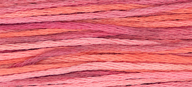 Berry Splash #4153 by Weeks Dye Works- 5 yds Hand-Dyed, 6 Strand 100% Cotton Cross Stitch Embroidery Floss