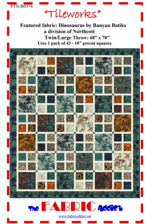 Tileworks Quilt Pattern From Fabric Addict By Schindler, Karen