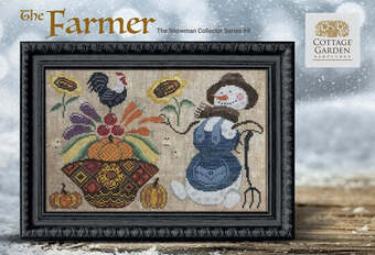 Snowman Collector Series #8 - The Farmer by Cottage Garden Samplings