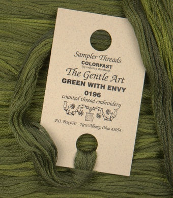 Green With Envy #0196 Sampler Threads by The Gentle Art