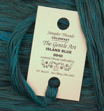 Island Blue #0940 Sampler Threads by The Gentle Art