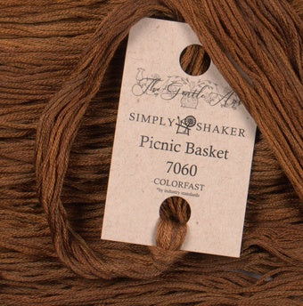 Picnic Basket #7060 Simply Shaker Threads by The Gentle Art