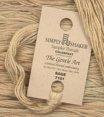 Sage #7101 Simply Shaker Threads by The Gentle Art