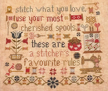 A Stitcher's Rules - Pansy Patch Designs