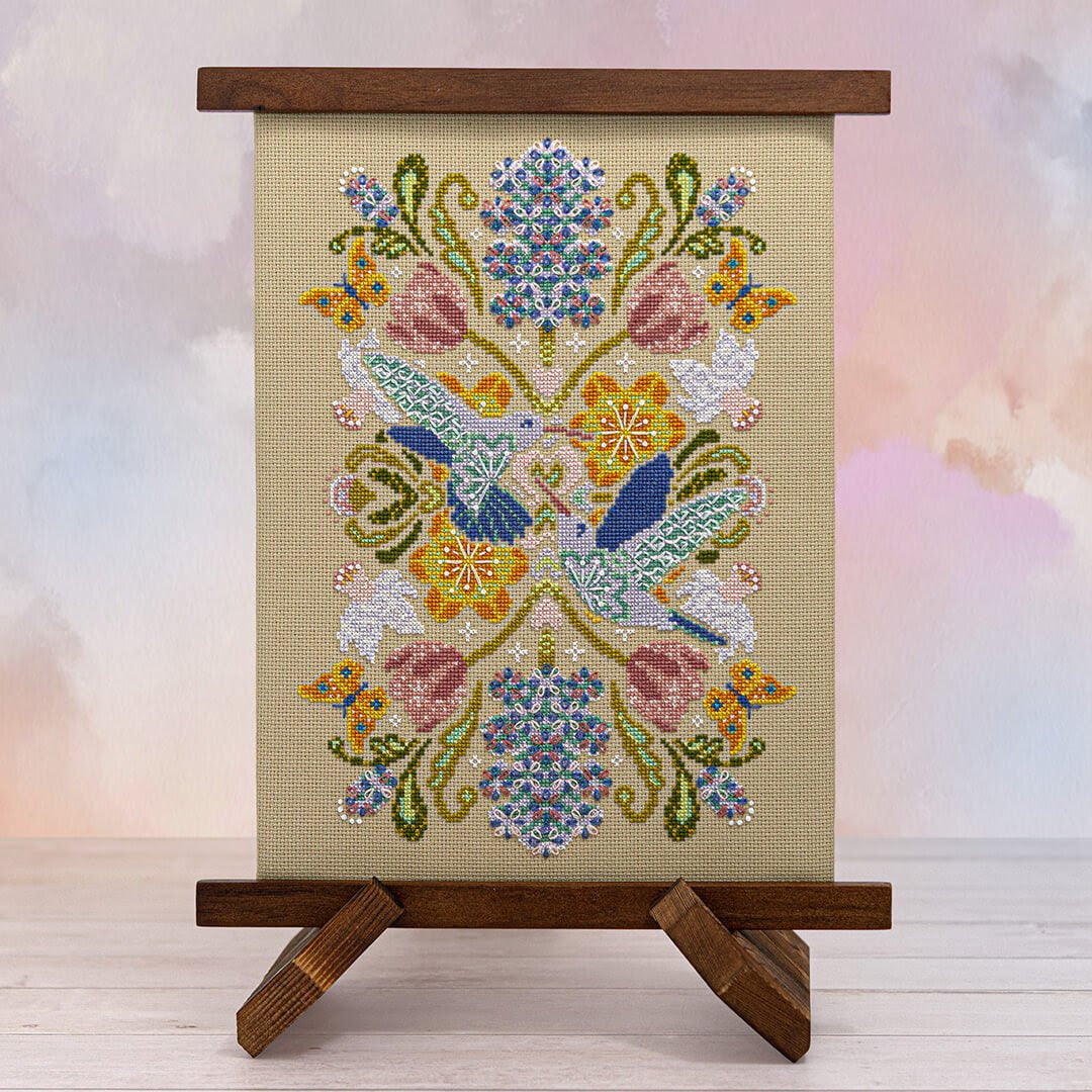 Spring Hummingbird Mandela - Counting Puddles