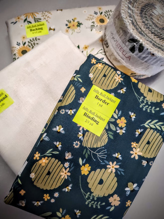 Jelly Roll Jackpot Quilt Kit Featuring Bees Knees by Dear Stella