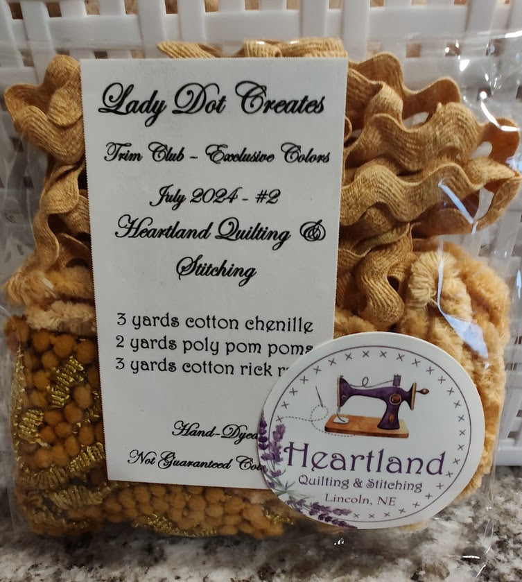 Lady Dot Trim - Colors Exclusive to Heartland Quilting & Stitching