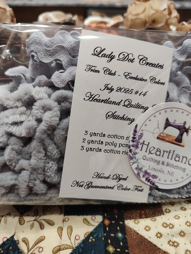 Lady Dot Trim - Colors Exclusive to Heartland Quilting & Stitching