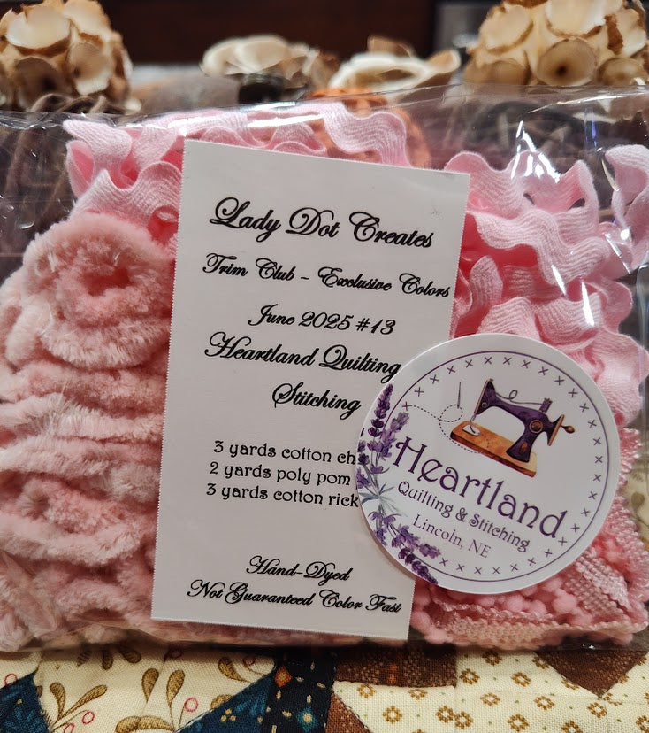 Lady Dot Trim - Colors Exclusive to Heartland Quilting & Stitching
