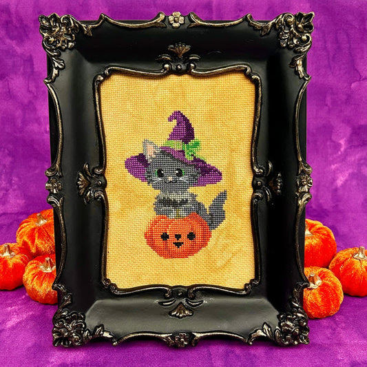 Blair, The Witchy Kitty - The Stitchin' Kitten