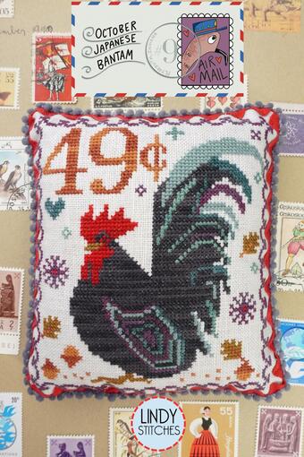 Air Mail October #9 - Japanese Bantam - Lindy Stitches