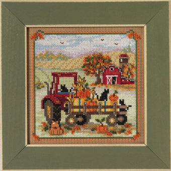 Hayride Country Lane Beaded Cross Stitch Kit