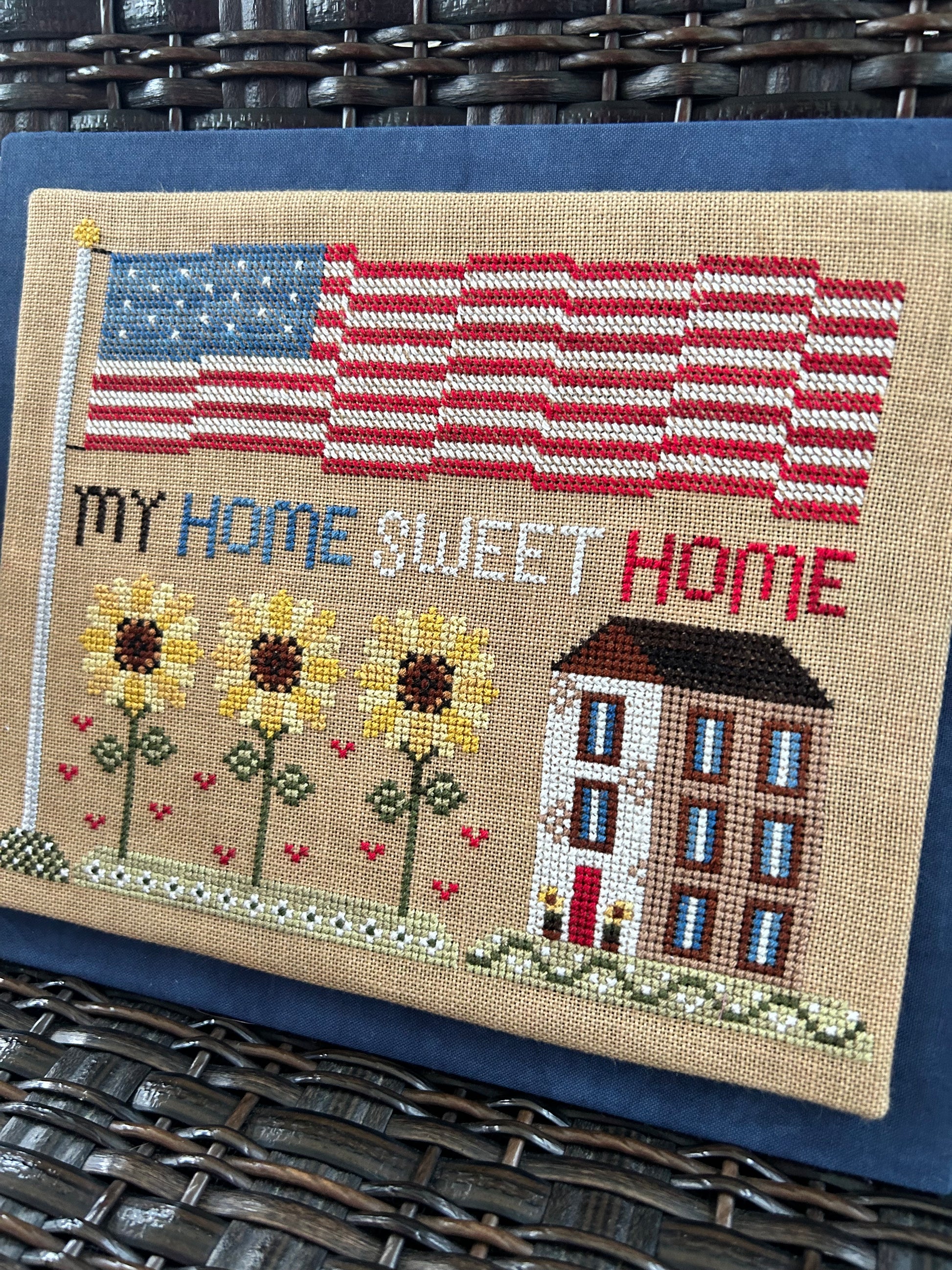 Home Sweet Home Modern Counted Cross Stitch Kit – Spot Colors