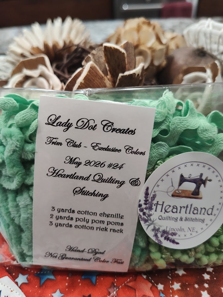 Lady Dot Trim - Colors Exclusive to Heartland Quilting & Stitching