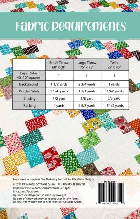 Layer Cake Lattice Quilt Pattern by Primrose Cottage Quilts