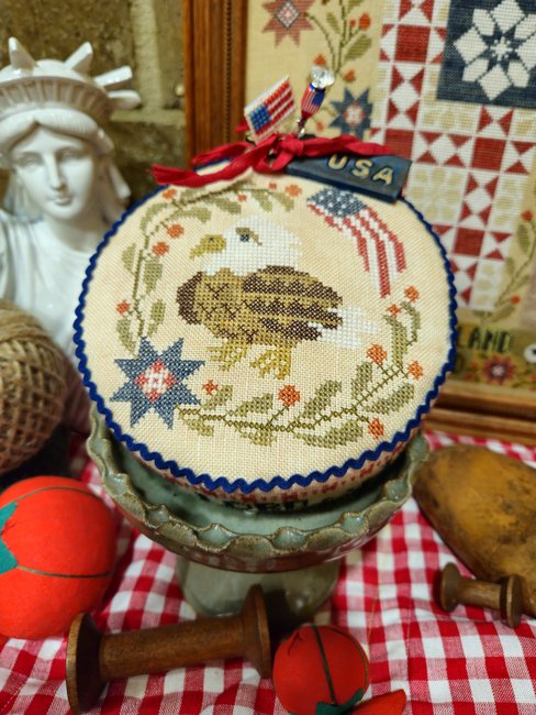 Heal our Land Pin Drum Shortie - Quaint Rose NeedleArts