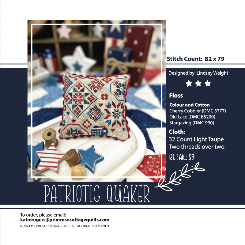Patriotic Quaker - Primrose Cottage Stitches
