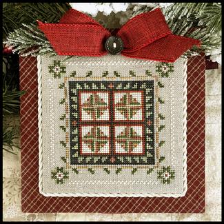 Log Cabin "Quilt", Log Cabin Christmas #5 - Little House Needleworks