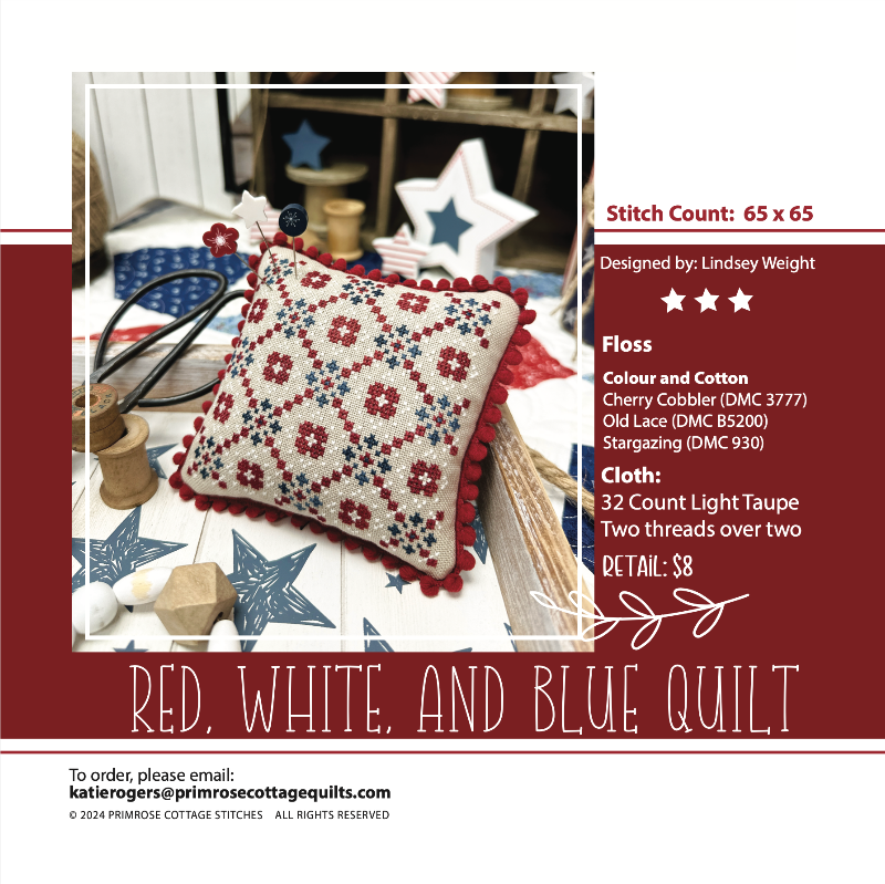 Red, White and Blue Quilt - Primrose Cottage Stitches