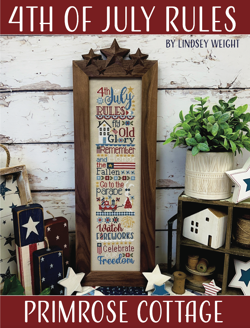 Floss Pack for "4th of July Rules" by Primrose Cottage Stitches -  FLOSS ONLY PATTERN SOLD SEPARATELY