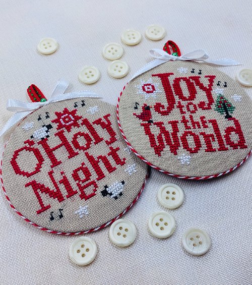 Joyful Christmas Ornaments 2025- Stitches by Ethel