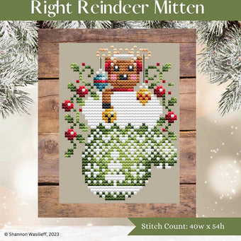 Right Reindeer Mitten - Shannon Christine