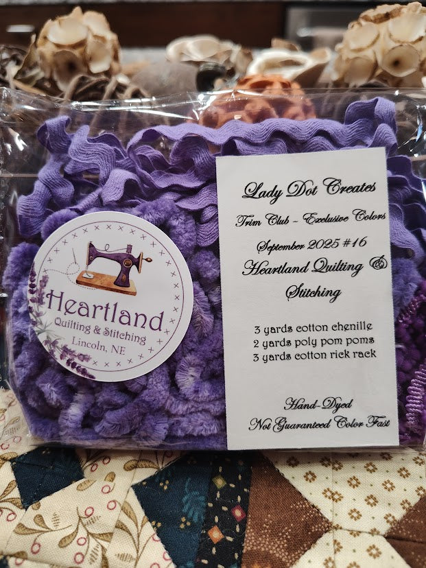 Lady Dot Trim - Colors Exclusive to Heartland Quilting & Stitching