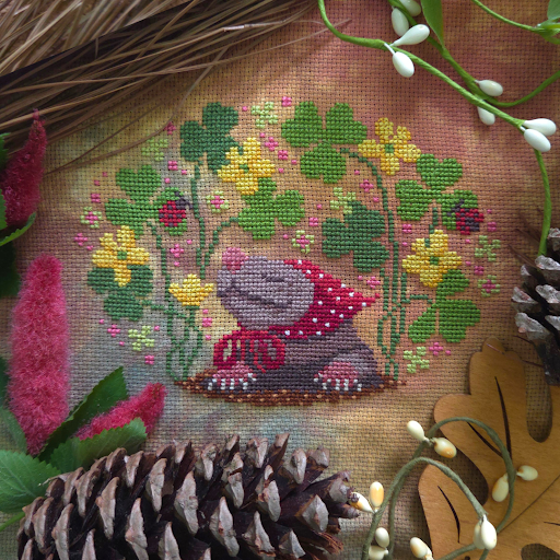 Pre-Order - Shrew in the Wood Sorrel by BAD Stitch